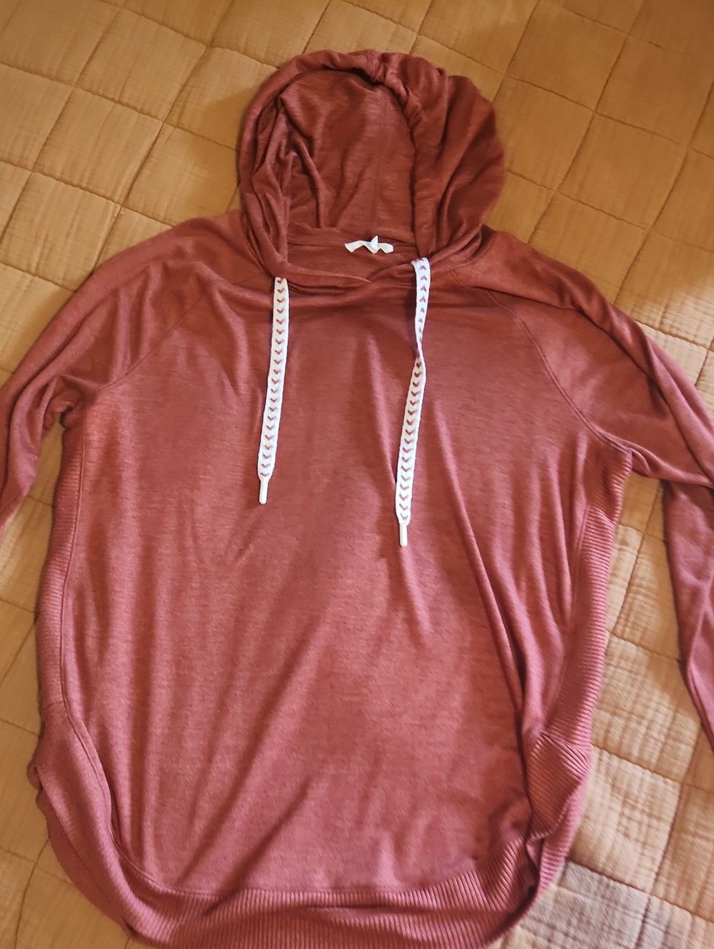 Valentines Day Hooded Pullover Sweater - Dusty Rose